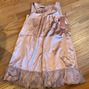 NWT- Biscotti dress-blush pink-size 12-Gilded age loop hem dress-Wow!